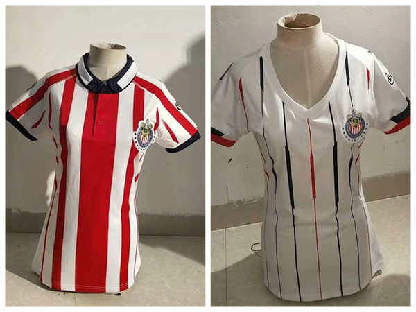 New 2018 2019 Chivas Women Soccer Jerseys 18 19 home away PIZARRO E.LOPEZ Guadalajara football Female shirts S-XL