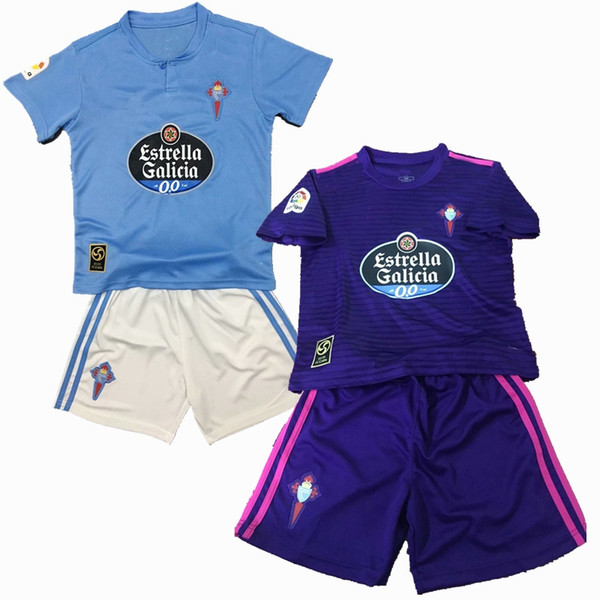 2018 2019 Celta de Vigo Kids Soccer Jersey 18 19 HUGO GUIDETTI M.GOMEZ WASS IAGO ASPAS home away Celta football boys shirts