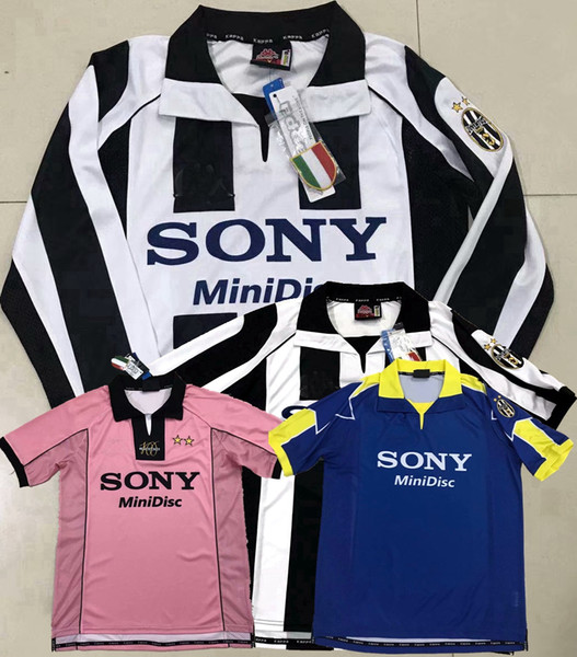 1997 1998 Juventus RETRO SOCCER JERSEYS Zidane INZAGHI 97 98 JERSEY FOOTBALL home away Sports shirts S-2XL