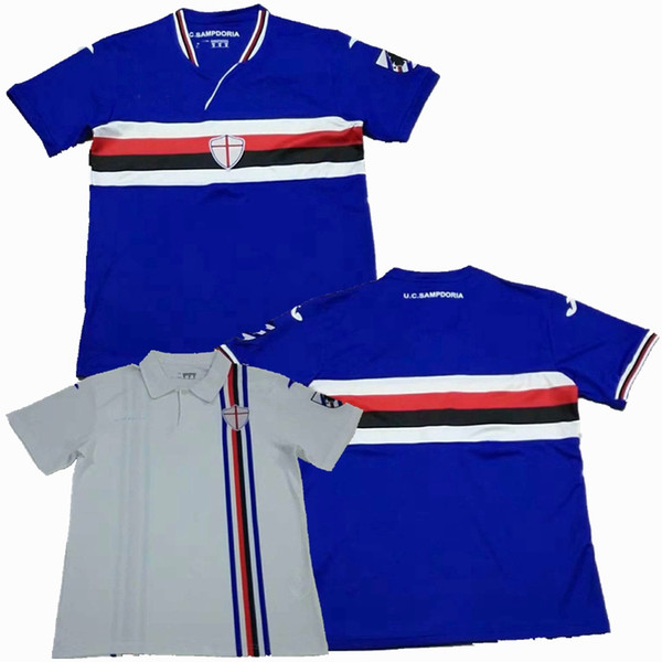 New 2018 2019 Sampdoria soccer Jersey home away white blue shirt QUAGLIARELLA 18 19 Football shirt S-2XL