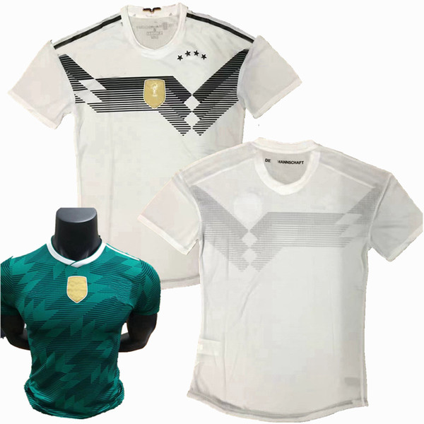 High quality 2018 2019 Germany Player version soccer Jersey DRAXLER KROOS OZIL KIMMICH MULLER HUMMELS home away Player shirt Football S-2XL