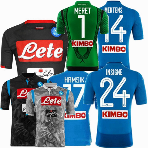 2018 2019 Napoli Soccer Jersey 18 19 MILIK INSIGNE HAMSIK CALLEJON home away 3rd Training best quality football Soccer shirts