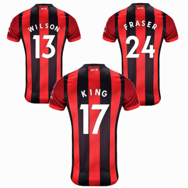 2019 2020 Bournemouthes soccer Jersey shirt WILSON KING DEFOE STANISKAS FRASER 19 20 Football shirt S-2XL