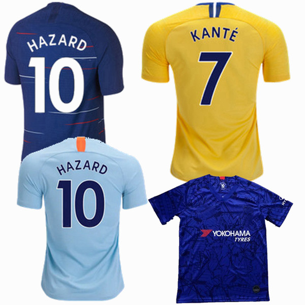 New 2018 2019 2020 HAZARD Soccer Jersey 18 19 20 RUDIGER MARCOS A. KANTE PEDRO JORGINHO WILLIAN GIROUD football shirt S-2XL