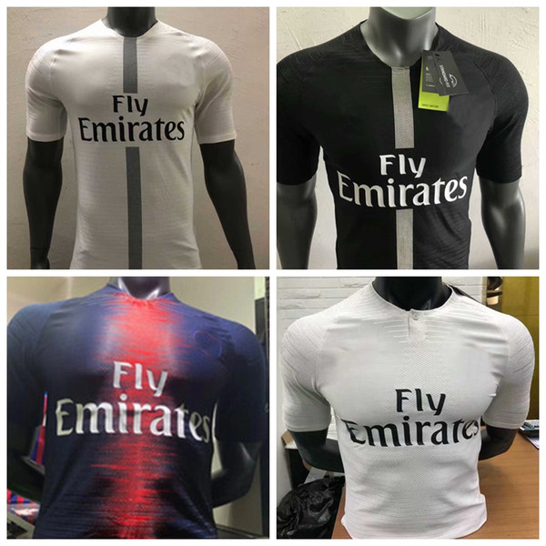 High quality Player version 2018 2019 PSG Soccer Jersey MBAPPE DRAXLER CAVANI DI MARIA VERRATTI 18 19 Paris football champions league shirts
