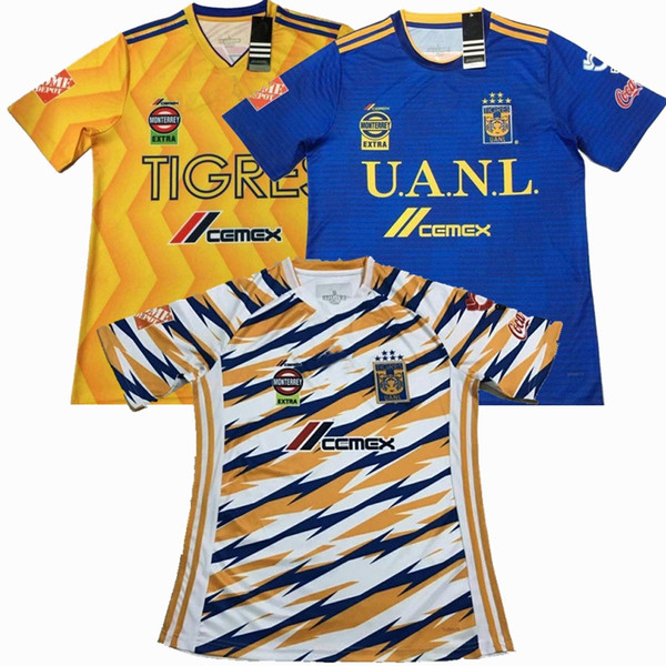 2019 Tigres Soccer Jersey 19 20 UANL GIGNAC VARGAS home away 3rd football shirts S-2XL