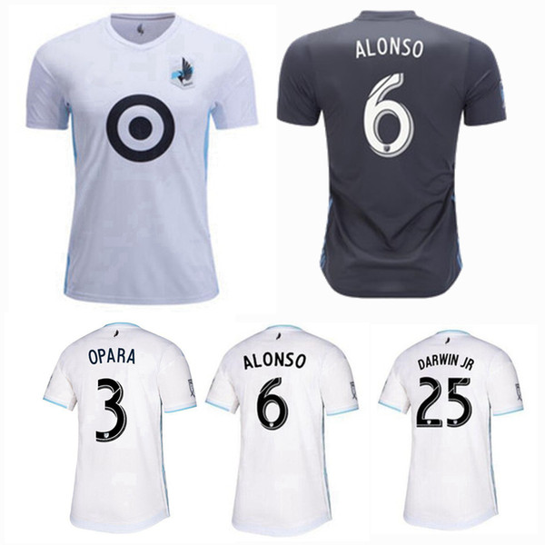 2019 2020 MLS Minnesota United FC home white Soccer Jersey CALVO DARWIN JR OPARA ALONSO Soccer football shirts S-2XL