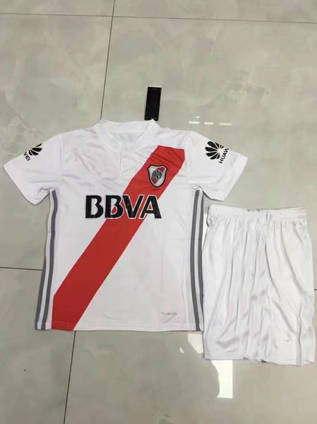 2017 2018 River Plate KIDS Soccer Jersey 17 18 LEO home Boys Sports football shirts