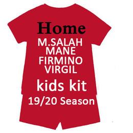 New kids 2019 2020 M. SALAH MANE kids Soccer Jersey FIRMINO LALLANA M.SALAH HENDERSON VIRGIL Football Shirts 19 20 MATIP A.BECKER boy shorts