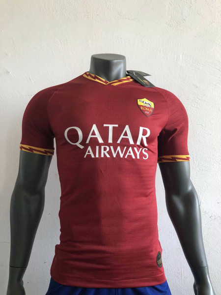 19 20 Roma Player version soccer jersey DZEKO 2019 2020 DE ROSSI PEROTTI totti EL SHAARAWY football Player rome shirts S-2XL
