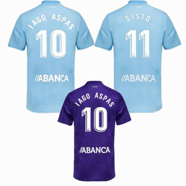2018 2019 Celta de Vigo Soccer Jersey 18 19 HUGO GUIDETTI M.GOMEZ WASS IAGO ASPAS home away Celta best quality football shirts s-2xl