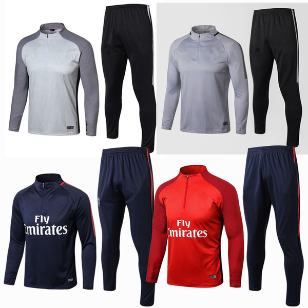 2017 2018 Ligue 1 Draxler Soccer tracksuits survetement training suits sweatsuits Mbappé cavani di maria DANI ALVES NEYMAR JR football sets