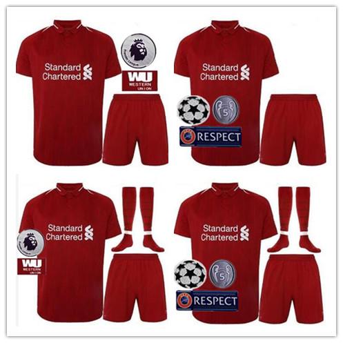 Perfect 18/19 L iverp ool soccer jerseys Set custom name number GERRARD COUTINHO 10 football shirts AAA quality patch EPL