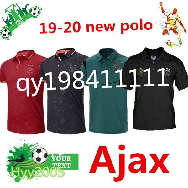 19 20 ajax Polo shirts 2019 AJAX FC soccer Champions League shirt ajax Champions League soccer Polo TADIC HUNTELAAR DE LIGT football shirt