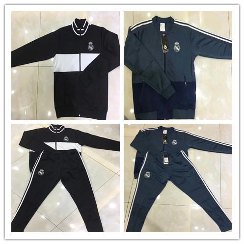 NEW 2018-19 Real Madrid Full zip jacket training suit RONALDO BALE RAMOS MODERIC 2018-19 Real Madrid Jogging jacket tracksuit