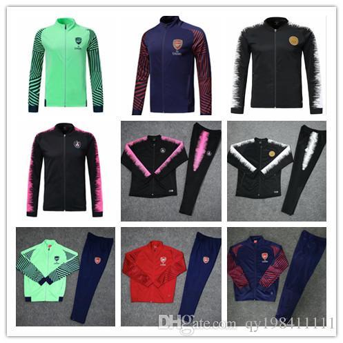 PSG adult Soccer tracksuit set 2018-19 Paris Full open and jacket18 19ALEXIS OZIL Football jacket kit Training suit