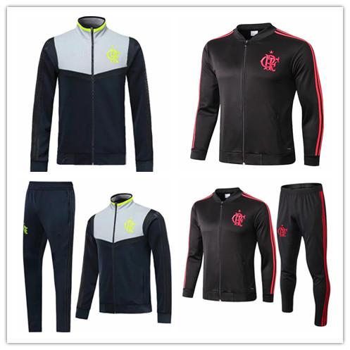 Flamengo football tracksuit 2019GABRIEL B DIEGO soccer Full zip jacket 19 20 MANCUELLO E.RIBEIRO Long pull link Training suit