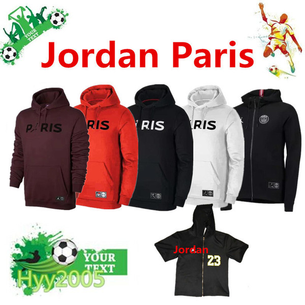 Top quality18 19 Champions League Paris Hooded tracksuit 2018-19 Paris Sweatshirt PSG MBAPPE CAVANI soccer jackets training suit Windbreaker