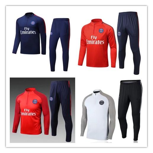 hot 2017 2018 Maillot Paris football tracksuit MBAPPE sweater 17 18 soccer jacket survetehot 2017 2018 Maillot Pment training suit