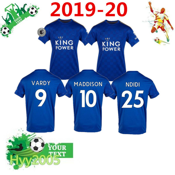 LEICESTER Soccer Jersey CITY Tshirt 2019/20 Vardy MORGAN MAGUIRE City Home Football Shirt Morgan T-shirt Mens Shirts Size:S-2XL