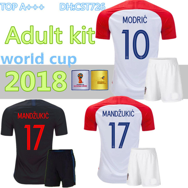 2018 Designed for home adult kit Soccer Jersey MODRIC PERISIC RAKITIC MANDZUKIC SRNA KOVACIC Red KALINIC Hrvatska Football Shirt