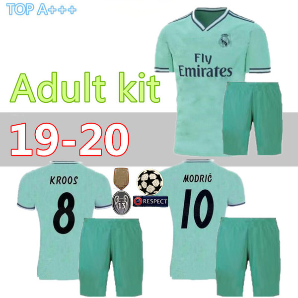 best quality 19 20 Real Madrid third soccer jersey adult kits camiseta de futbol MARCELO RAMOS KROOS BENZEMA ISCO MODRIC Football shirt