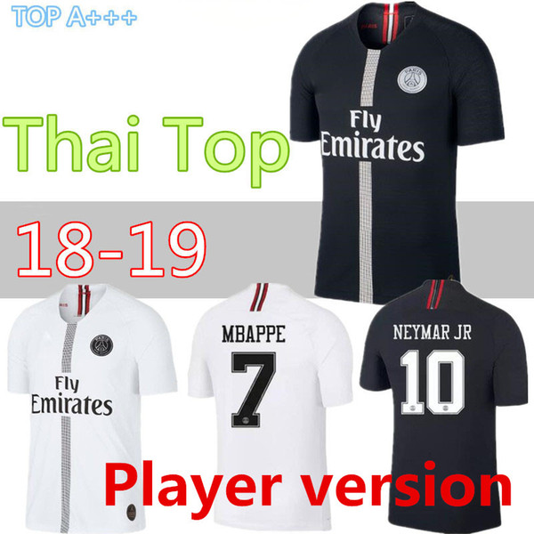 18 19 PSG home away Player version MBAPPE soccer jersey CAVANI VERRATTI top thailand paris football shirt KIMPEMBE Camiseta de futbol