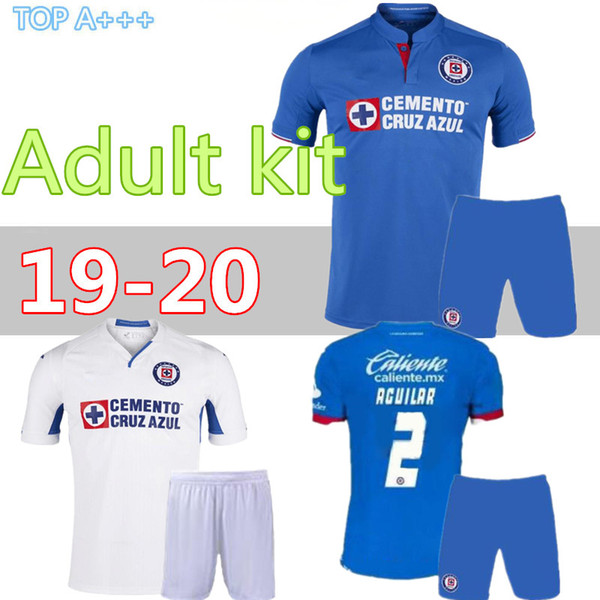 Adult kit 2019 2020 Mexico Club Cruz Azul Liga MX Soccer Jerseys 19 20 Cruz Azul man kit Home Football Shirts camisetas de futbol