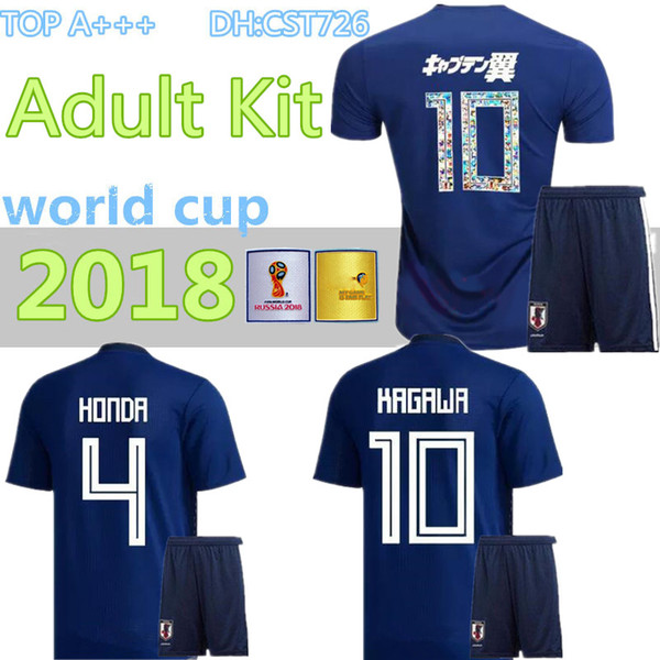 men kit 2018 World Cup Japan home blue Soccer jersey OKAZAKI KAGAWA HASEBE NAGATOMO jerseys 2018 2019 japan Football shirt