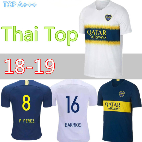 Thailand AAA quality 2018 19 Argentine super league Boca Juniors Soccer Jerseys new season #5GAGO CARLITOS TEVEZ HOME AWAY football uniforms