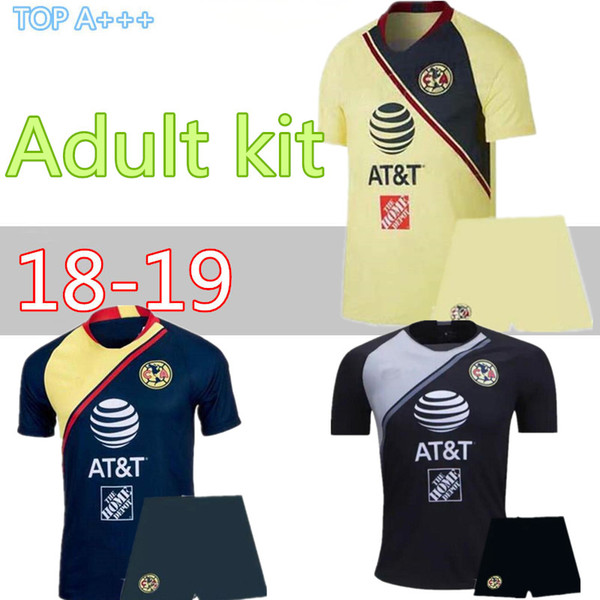 men kit 2018 2019 liga mexico club america soccer jerseys 18 19 A.TENA O.PERALTA SAMBUEZA home away football shirt