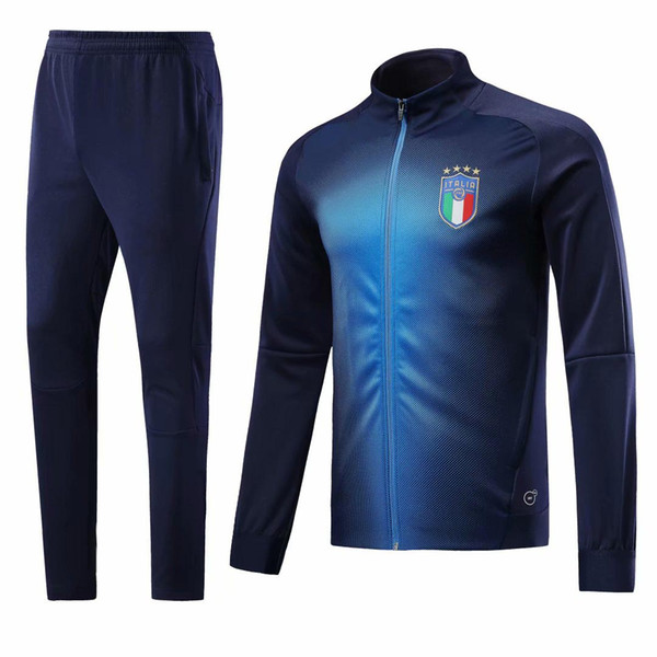 A+++ quality 2018 world cup Spain Soccer jacket TRAINING SUIT 2018 Belgium Argentina soccer jacket kit Italy adult TRACKSUIT SPORTSWEAR