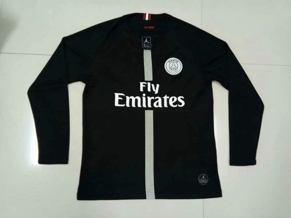 18 19 PSG home away Long sleeve maillot MBAPPE soccer jersey CAVANI VERRATTI top thailand paris football shirt KIMPEMBE Camiseta de futbol