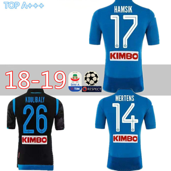 2018 2019 Serie A Naples New Napoli home soccer jerseys Napoli blue football Jerseys Shirt for men 18 19 HAMSIK L.INSIGNE PLAYER Shirt