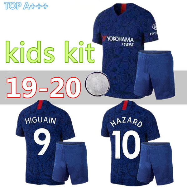 Thailand HAZARD HIGUAIN Soccer Jersey home 2019 GIROUD FABREGAS 19 20 kids Kits KANTE Willian DAVID LUIZ football child shirts Camisetas