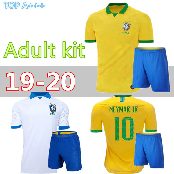 2019 Copa America Brazil adult kits Soccer Jersey 19 20 PAULINHO G.JESUS P.COUTINHO D.COSTA WILLIAN football Shirts Football jersey