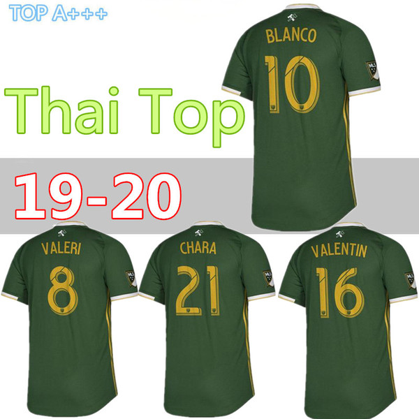 MLS 2019 PORTLAND TIMBERS home green Soccer Jerseys PORTLAND TIMBERS Soccer Shirt Customized #10 BLANCO # 8 VALERI football uniform