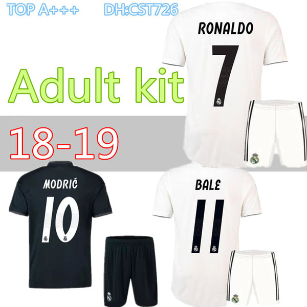 2018 Soccer Jersey 18 19 adult kit jersey #7 RONALDO 11 BALE 9 BENZEMA 20 ASENSIO 8 KROOS Football Jeresys