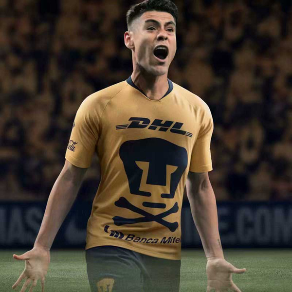 2018 2019 MX club UNAM soccer jersey GUERRON CALDERON football shirt FORMICA 18 19 Camisa de futebol CASTILLO ABRAHAM maillot foot jerseys