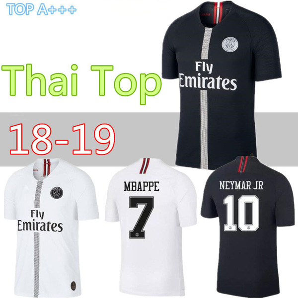 2018 Psg jersey 18 19 Champions League MBAPPE black white CAVANI VERRATTI TRACKSUIT MARIA Jordam Soccer jerseys Paris maillot de foot shirt