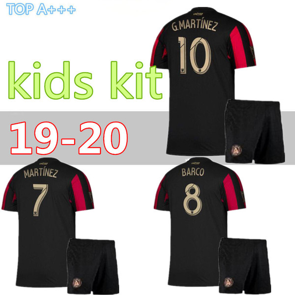 19 20 Atlanta United FC kids kit MLS Soccer Jersey 2019 Home MARTINEZ G.MARTINEZ Soccer shirt VILLALBA BARCO Child football un