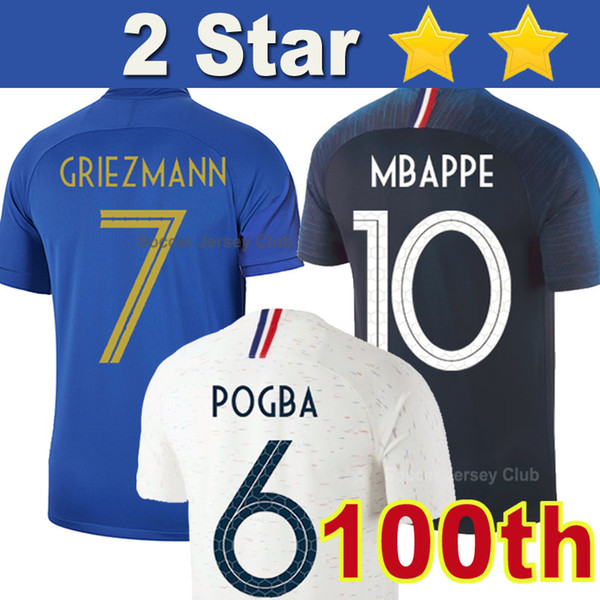 100th anniversary 100 years MBAPPE GRIEZMANN POGBA soccer jersey 2019 Thailand quality DEMBELE MARTIAL football shirt Maillot de foot