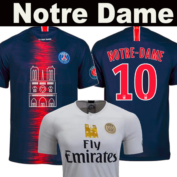 PSG Notre Dame soccer jersey Notre-Dame Paris 19 20 MBAPPE CAVANI saint germain DANI ALVES Mbappé DI MARIA thailand 2019 2020 football shirt