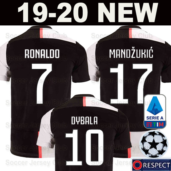 2019 2020 RONALDO Juventus soccer jerseys 19 20 DYBALA MANDZUKIC Champions JUVE EA Sports men kids maglia da calcio football shirt camiseta