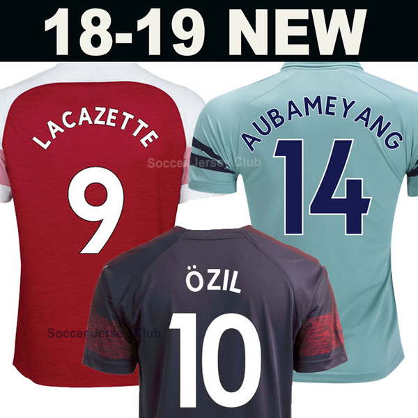 18 19 Thailand AUBAMEYANG LACAZETTE RAMSEY soccer jersey 2019 OZIL RAMSEY TORREIRA MKHITARYAN IWOBI MUSTAFI MEN and KIDS kit football shirt