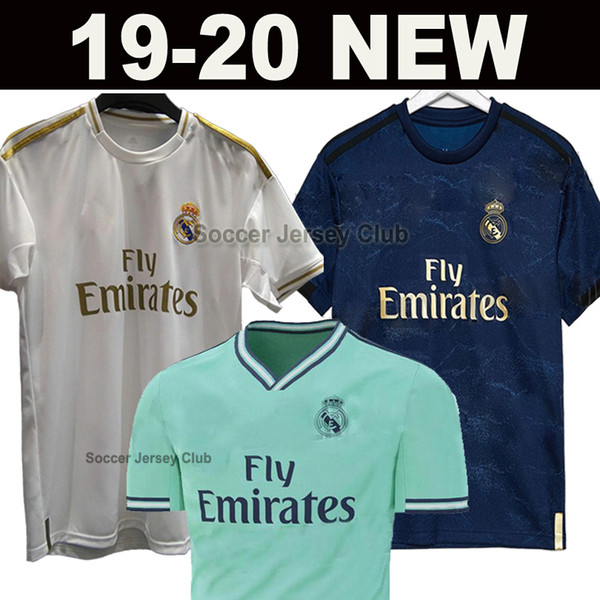 19 20 Real Madrid Soccer Jersey 2019 2020 BALE ISCO EA Sports ASENSIO MODRIC KROOS SERGIO RAMOS Champions League Thailand football shirt