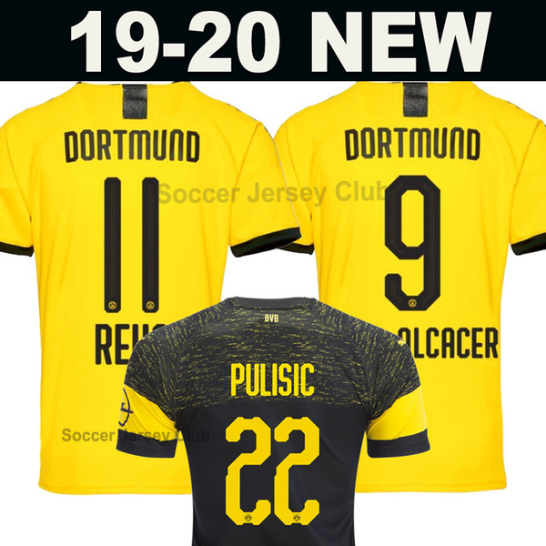 2019 2020 Borussia Dortmund soccer jersey 19 20 REUS SANCHO PACO ALCACER GOTZE 18 19 men kids football shirt PULISIC WITSEL maillot camiseta