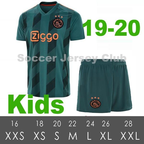 2019 2020 Kids kits Ajax soccer jersey #10 TADIC #21 DE JONG #25 DOLBERG #22 ZIYEC champions child football shirts uniform