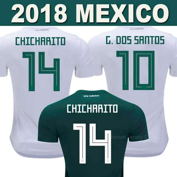 2018 Mexico soccer jersey CHICHARITO World Cup R MARQUEZ G DOS SANTOS O PERALTA HERRERA footbalL shirts top thailand camisetas de futbol