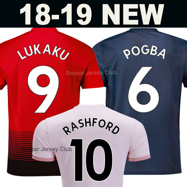 Player version Top quality 18 19 POGBA RASHFORD soccer jerseys 2018 2019 Man Utd football shirt LINDELOF MKHITARYAN LUKAKU ALEXIS united